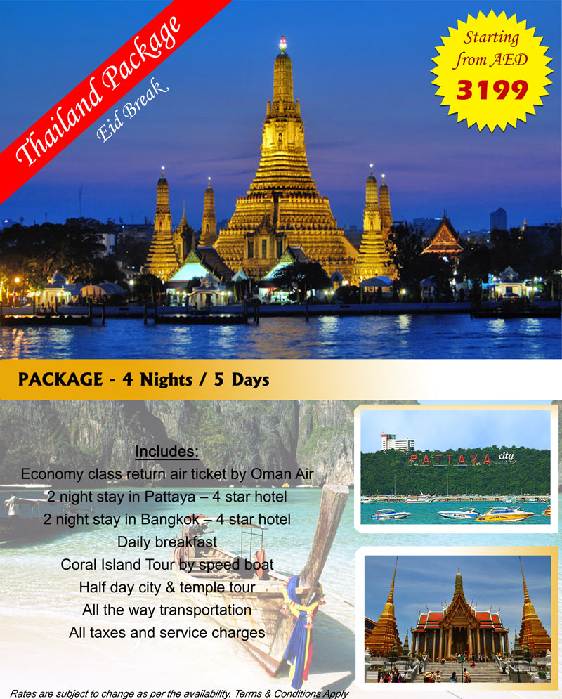 dubai to thailand tour package